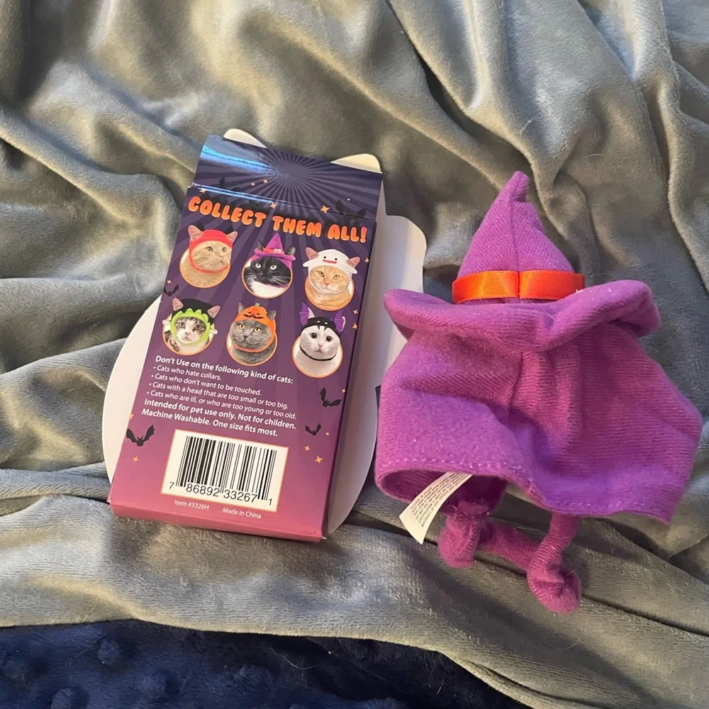 NWOT Halloween pet cat witches hat